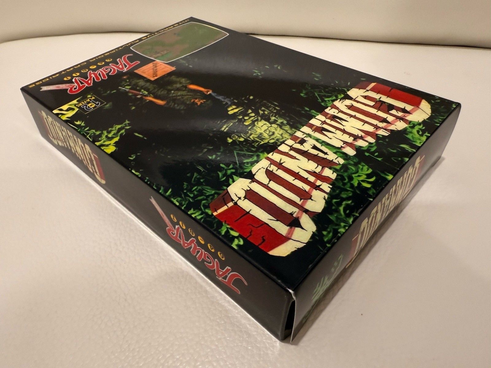 Atari Jaguar Commando Black / Grey Cartridge Complete CIB Very Rare Game