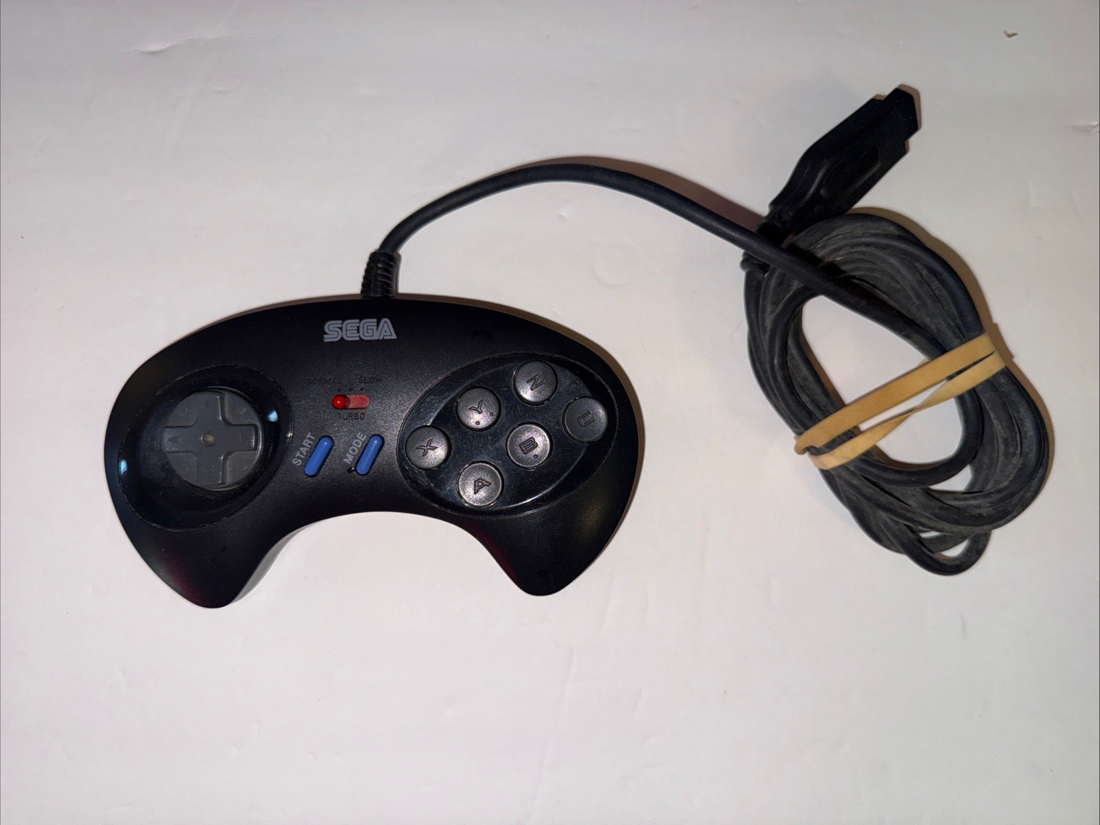 Sega Genesis MK-1470 6-Button Controller Control Pad Turbo .. Good
