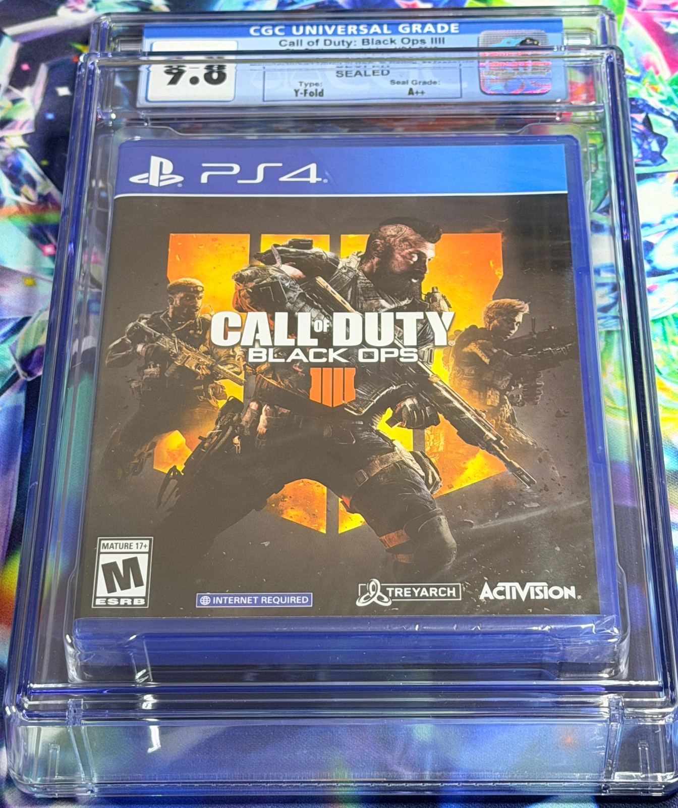 SEALED 2018 PS4 CALL of DUTY BLACK OPS IIII 4 CGC Graded 9.8 A++ Seal MADE IN US