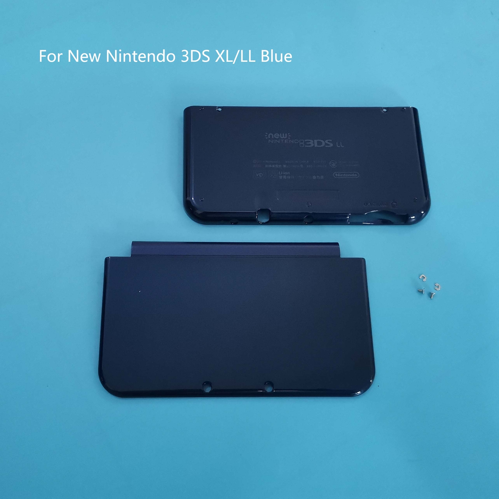 A+E Cover Shell Housing Front Back Case For New Nintendo 3DS XL LL Blue w/screws