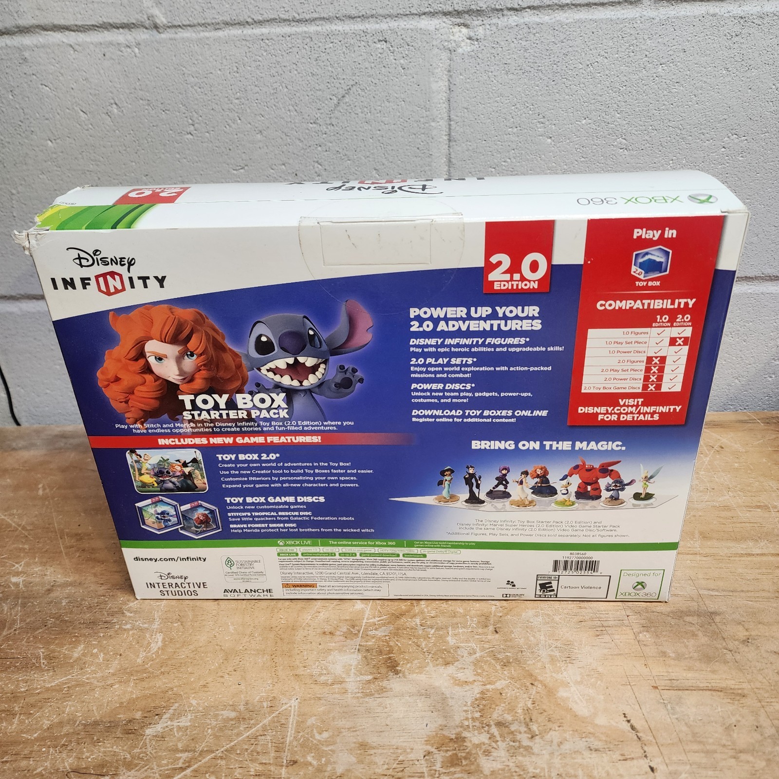 Disney Infinity Toy Box Starter Pack 2.0 (Xbox 360) – Stitch & Merida (New)