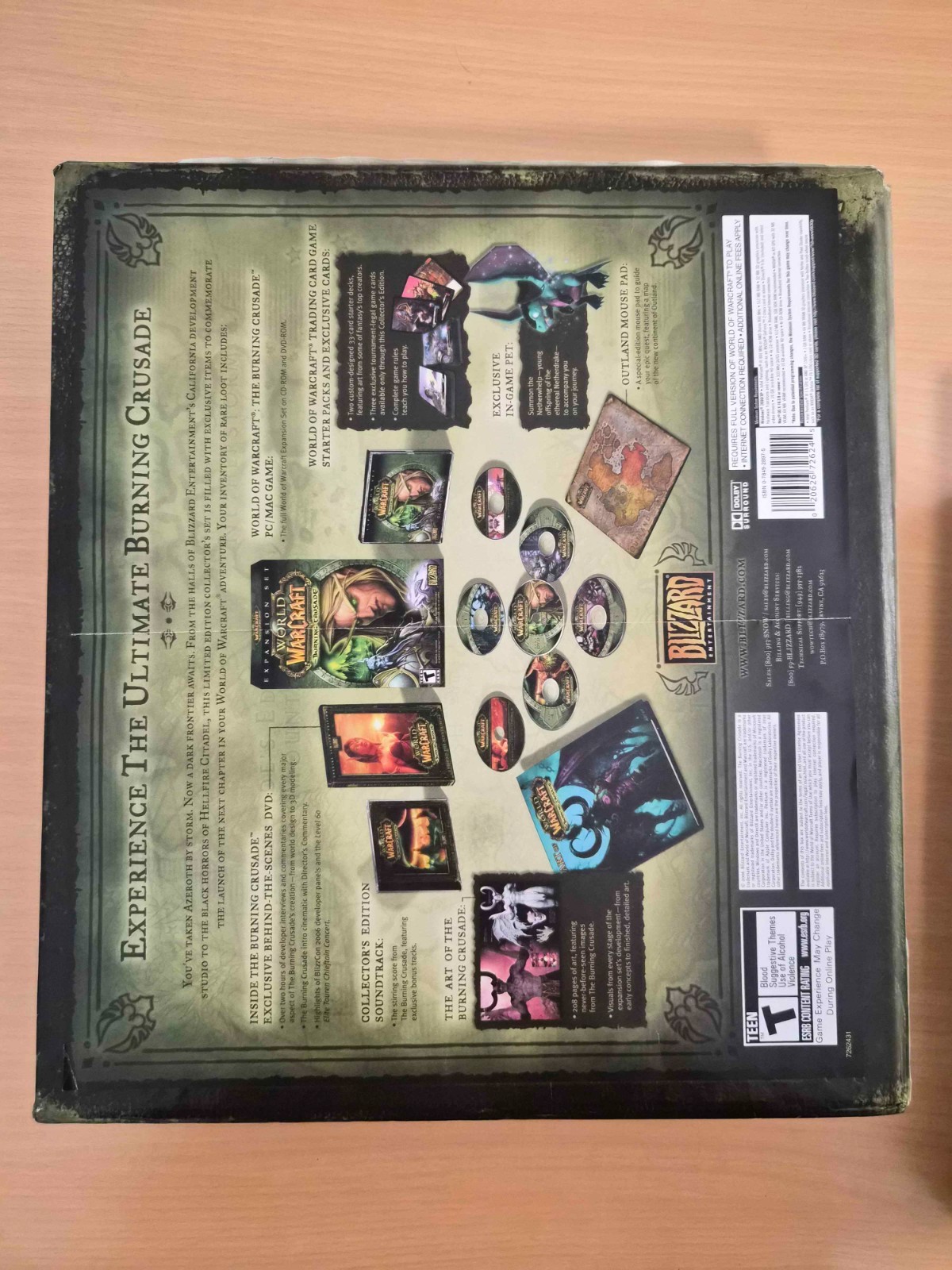 RARE World of Warcraft: The Burning Crusade Collector’s Edition PC 2007 Complete