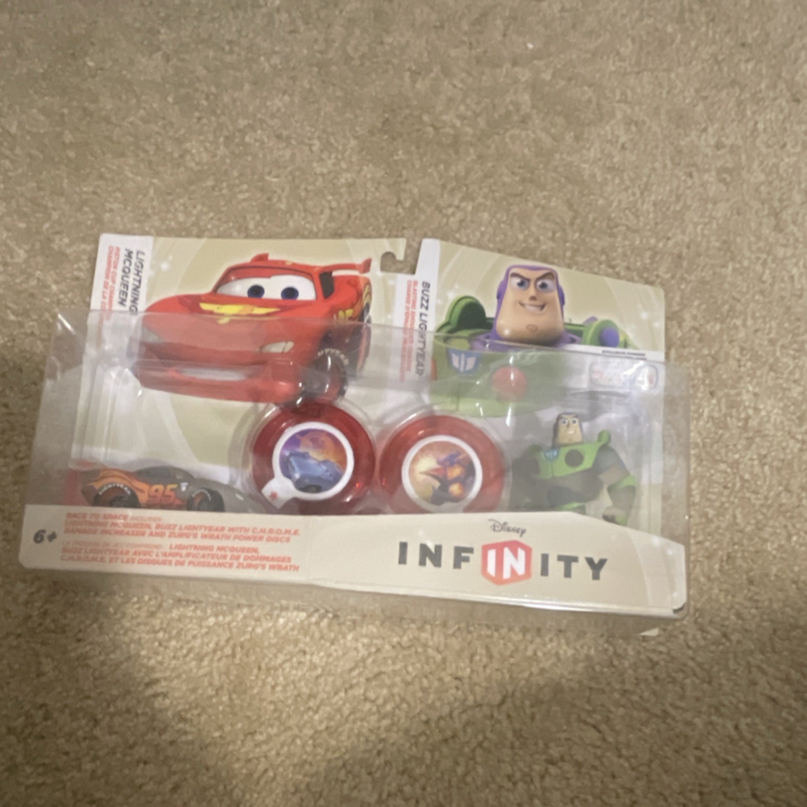 Disney Infinity Character Figure Pack Lightning McQueen & Buzz Lightyear