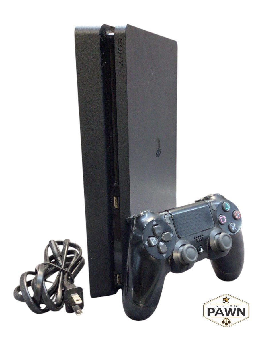 Sony PlayStation 4 Slim 500GB Gaming Console with Controller – Black (FVS037321)