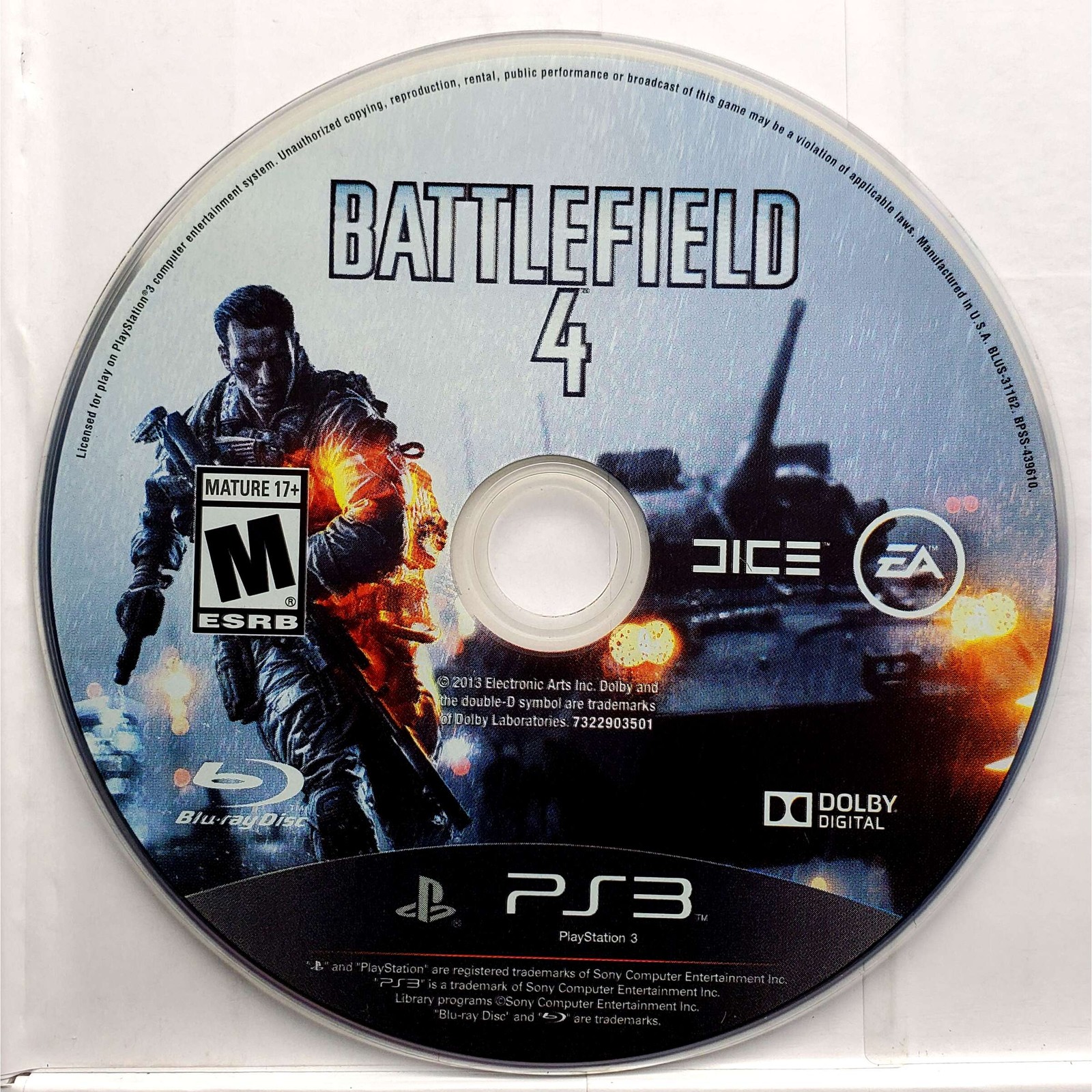 Battlefield 4 – Sony Playstation 3 Pristine Tested 180 Day Guarantee