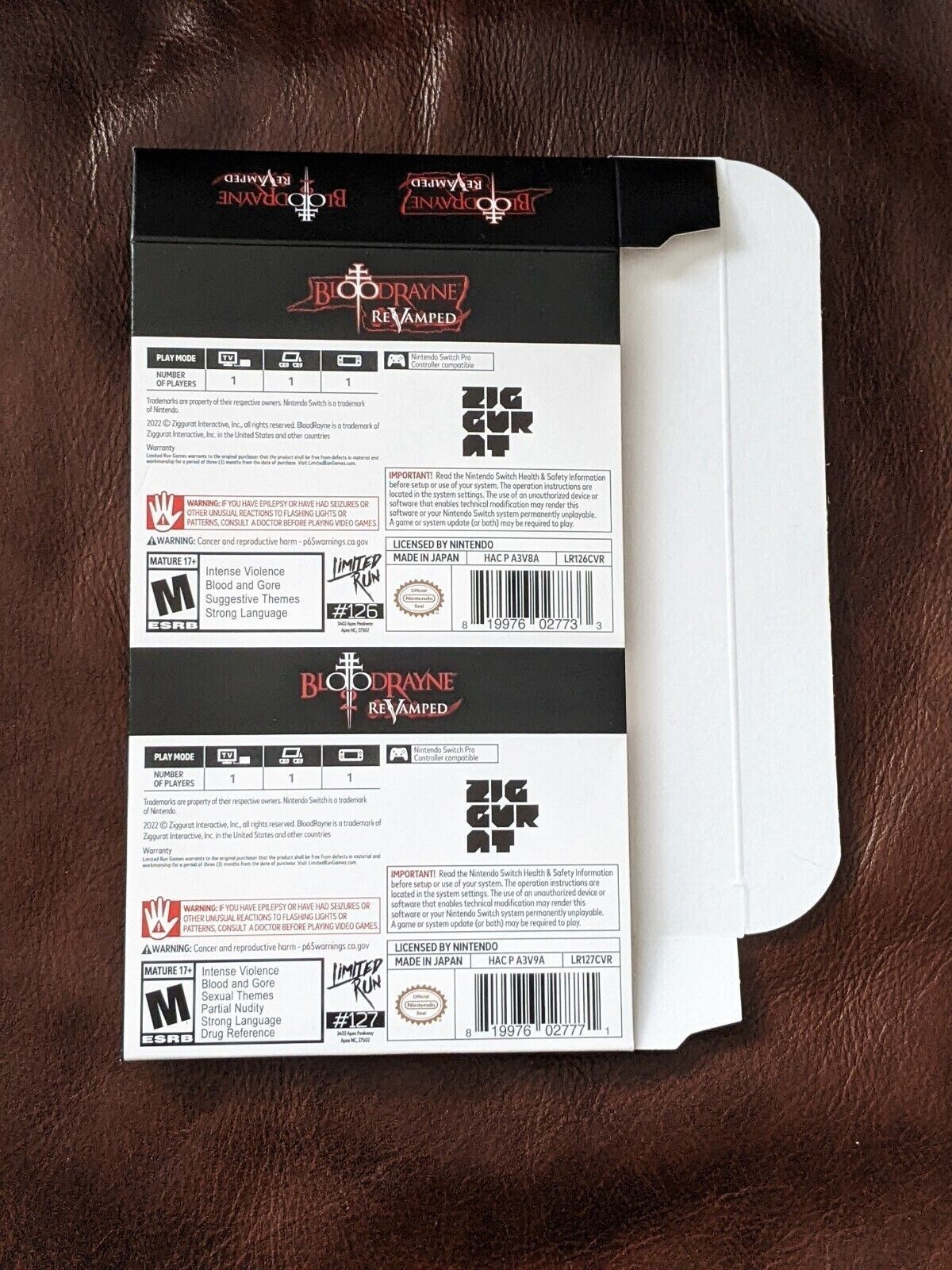 BLOODRAYNE 2 REVAMPED (LRG) – Nintendo Switch, Brand New