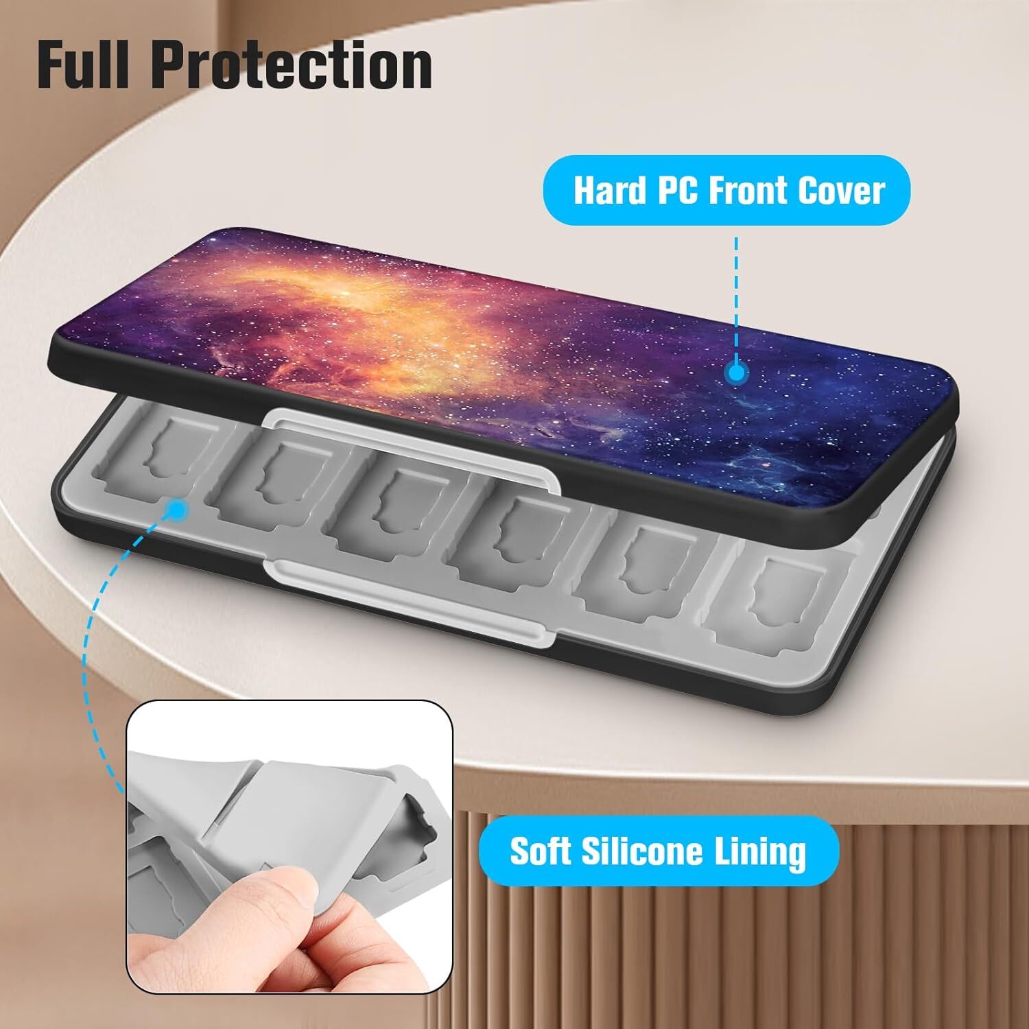 Game Card Case for Nintendo Switch Games Hard Shell Slim Card Storage Holder Box