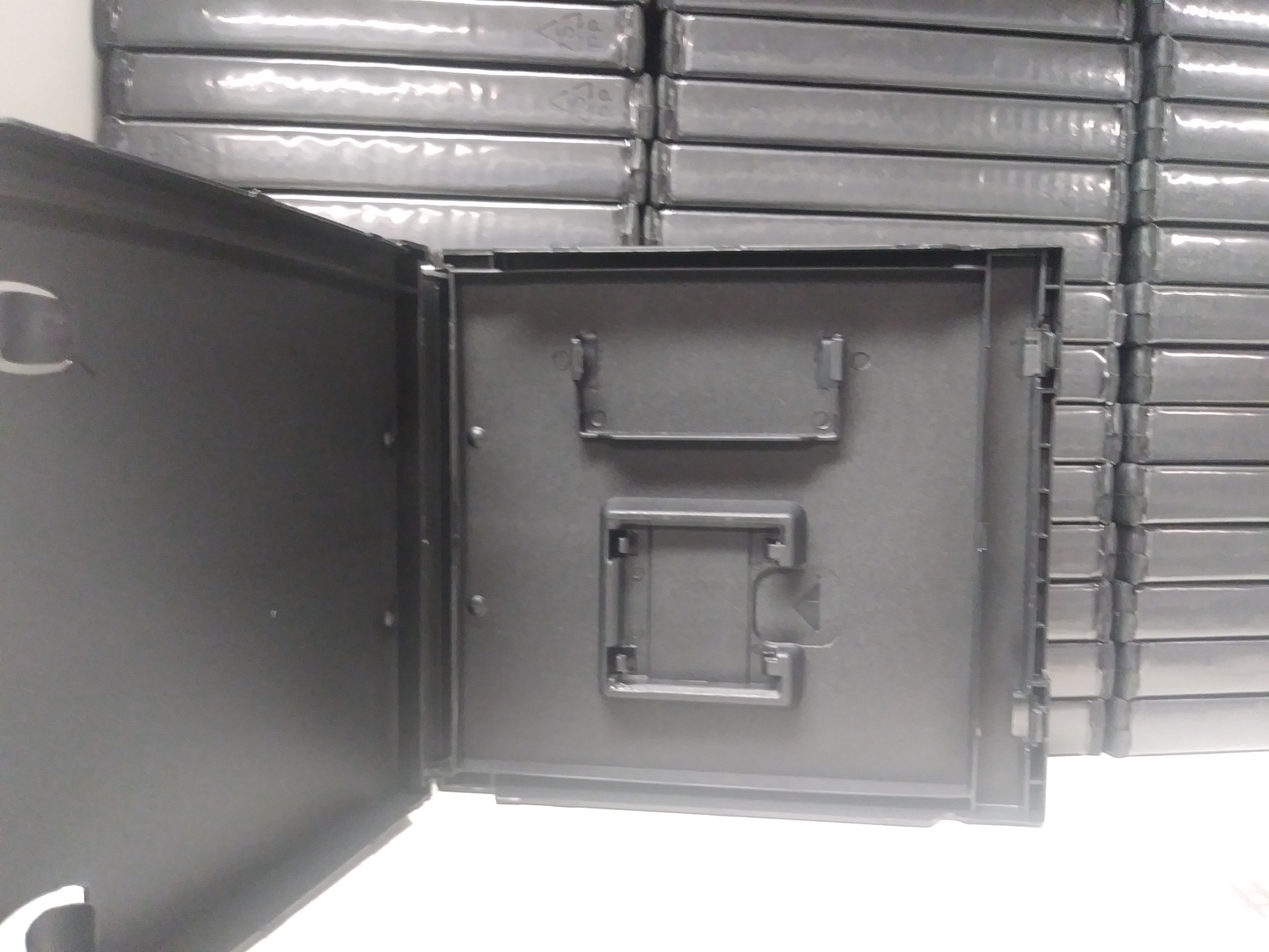 5 Standard Black Nintendo DS Empty Replacement Game Cases Boxes With Slot 0Z