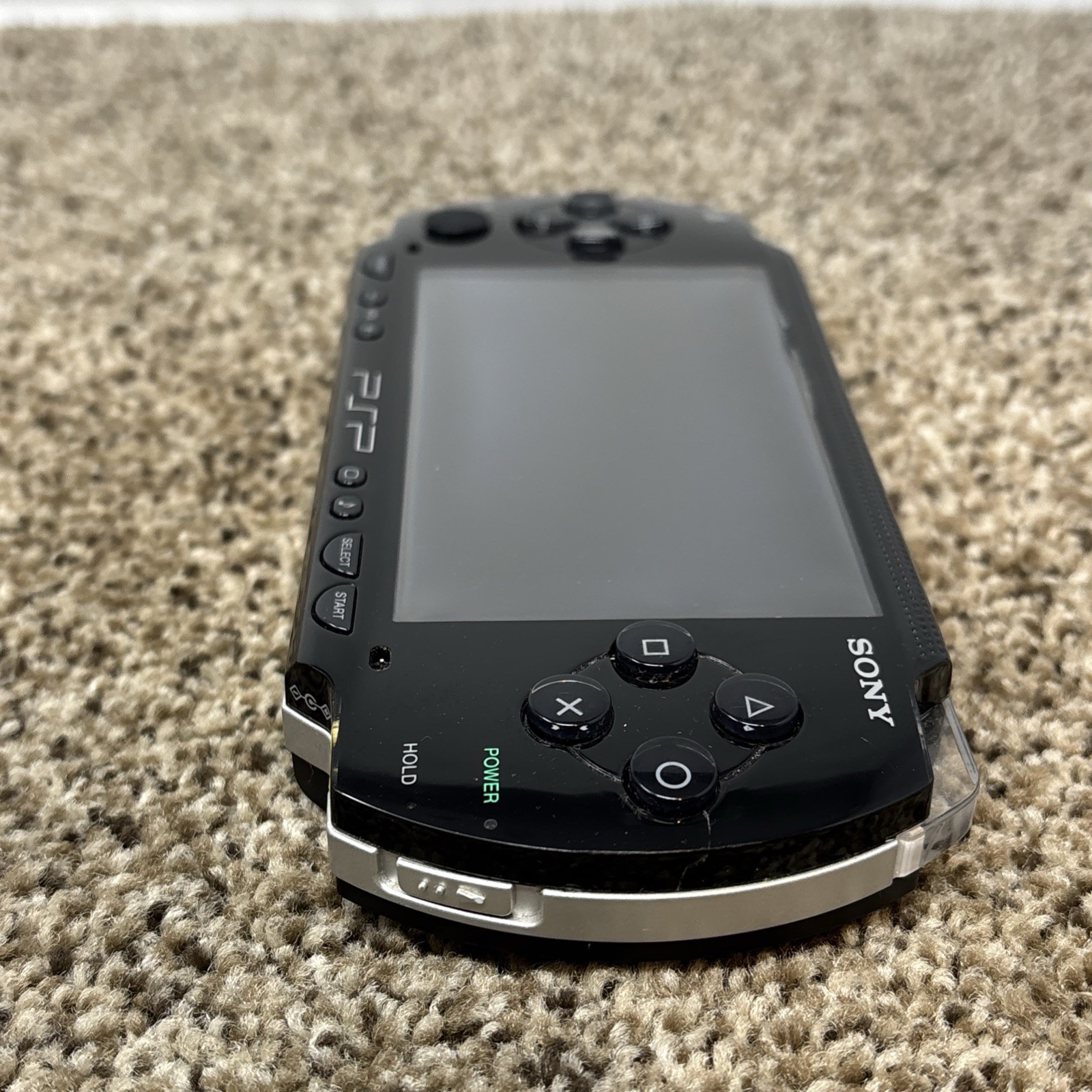 Sony PSP-1001 Handheld Console Black Tested NO BATTERY OR COVER