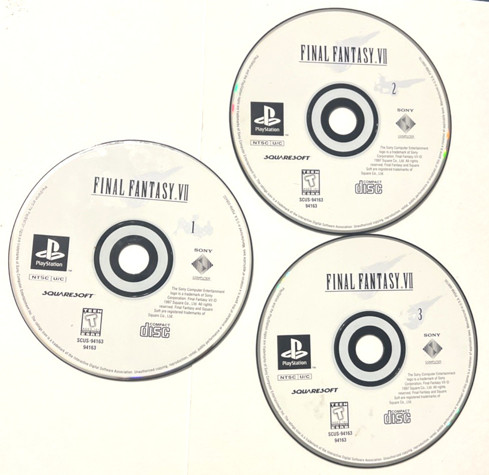 Final Fantasy VII Squaresoft Role-Playing Action PS1 PlayStation 1