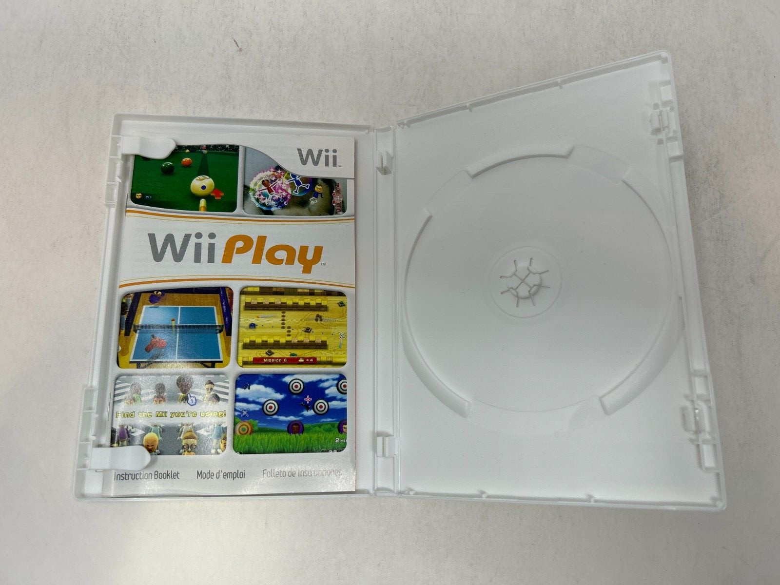 Case and Manual Only NO GAME Wii Play Nintendo Wii Authentic