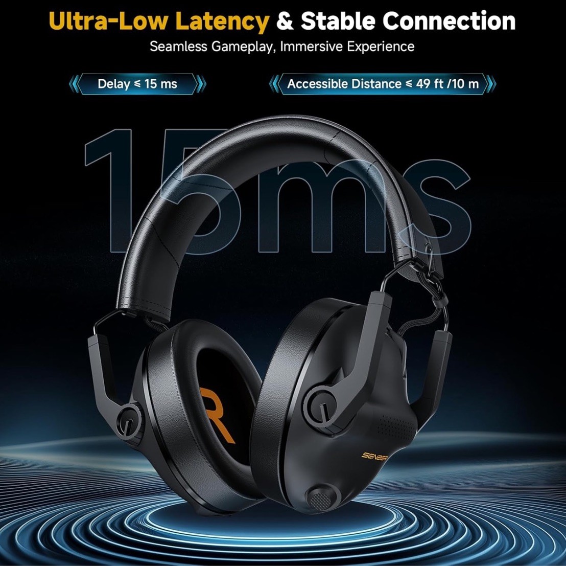 SENZER SG600 Wireless Gaming Headset Bluetooth Only No USB Dongle Included