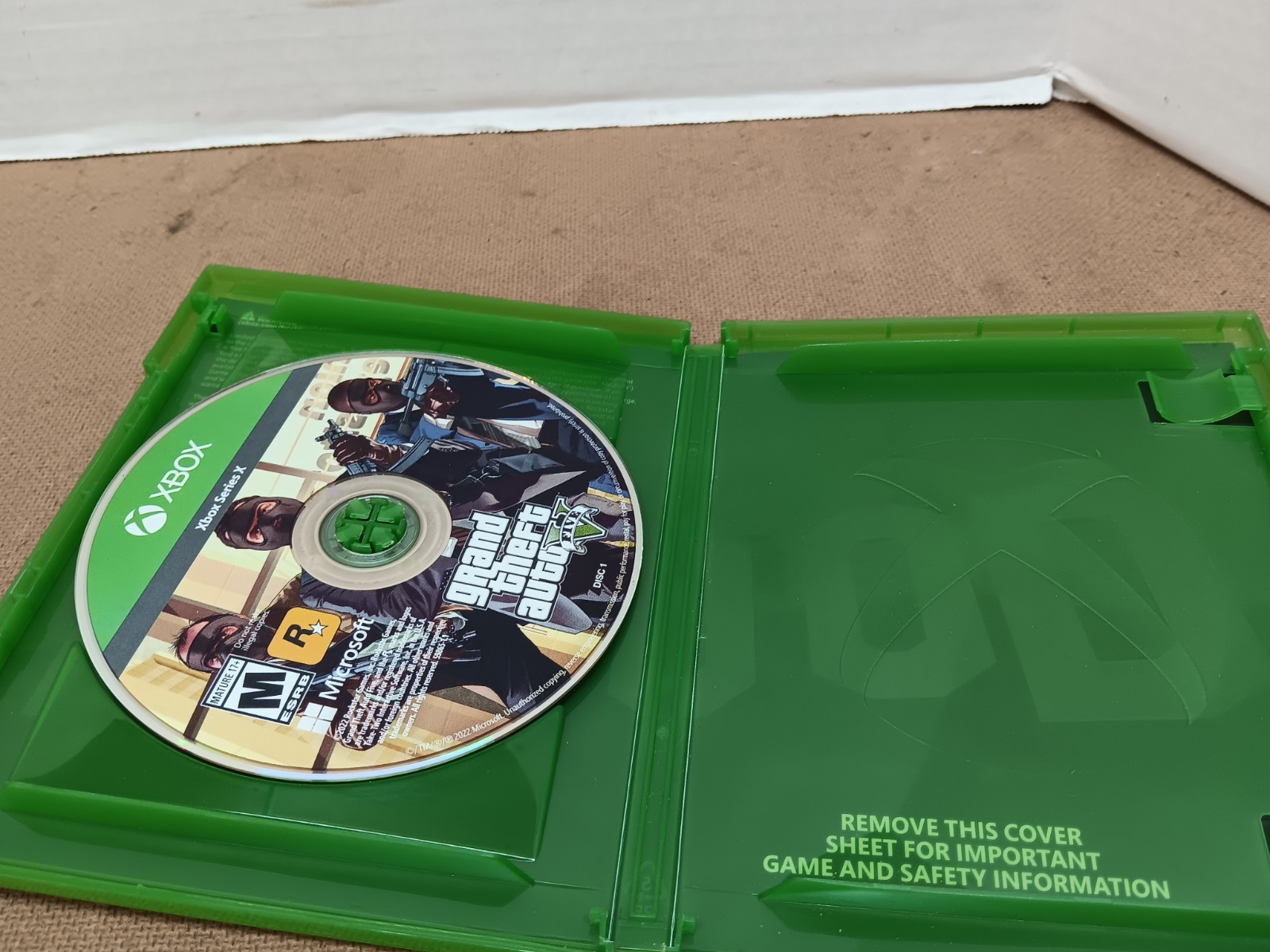 Grand Theft Auto V Five Xbox Series X (2) Disks (No MANUAL)