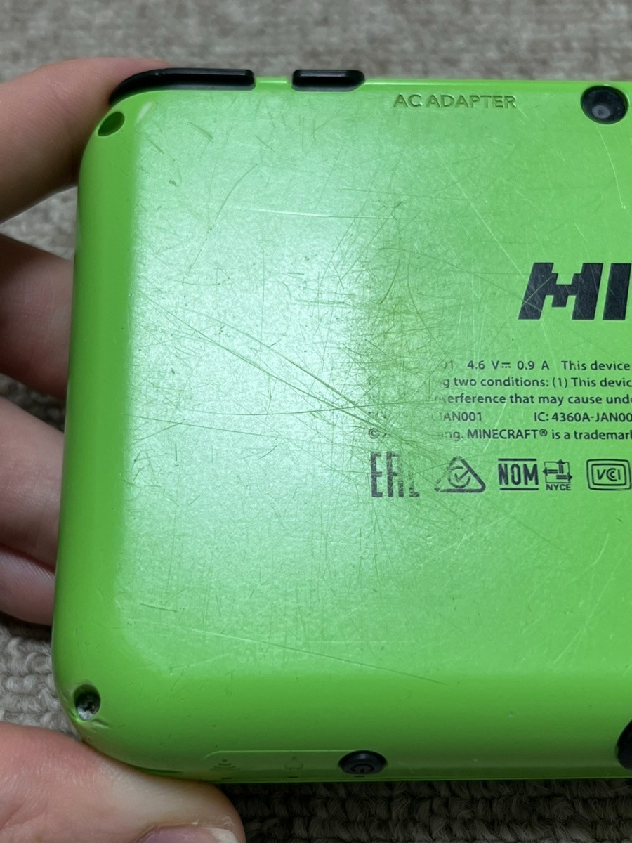 New Nintendo 2DS XL LL Minecraft Creeper Edition Console region Japanese B971
