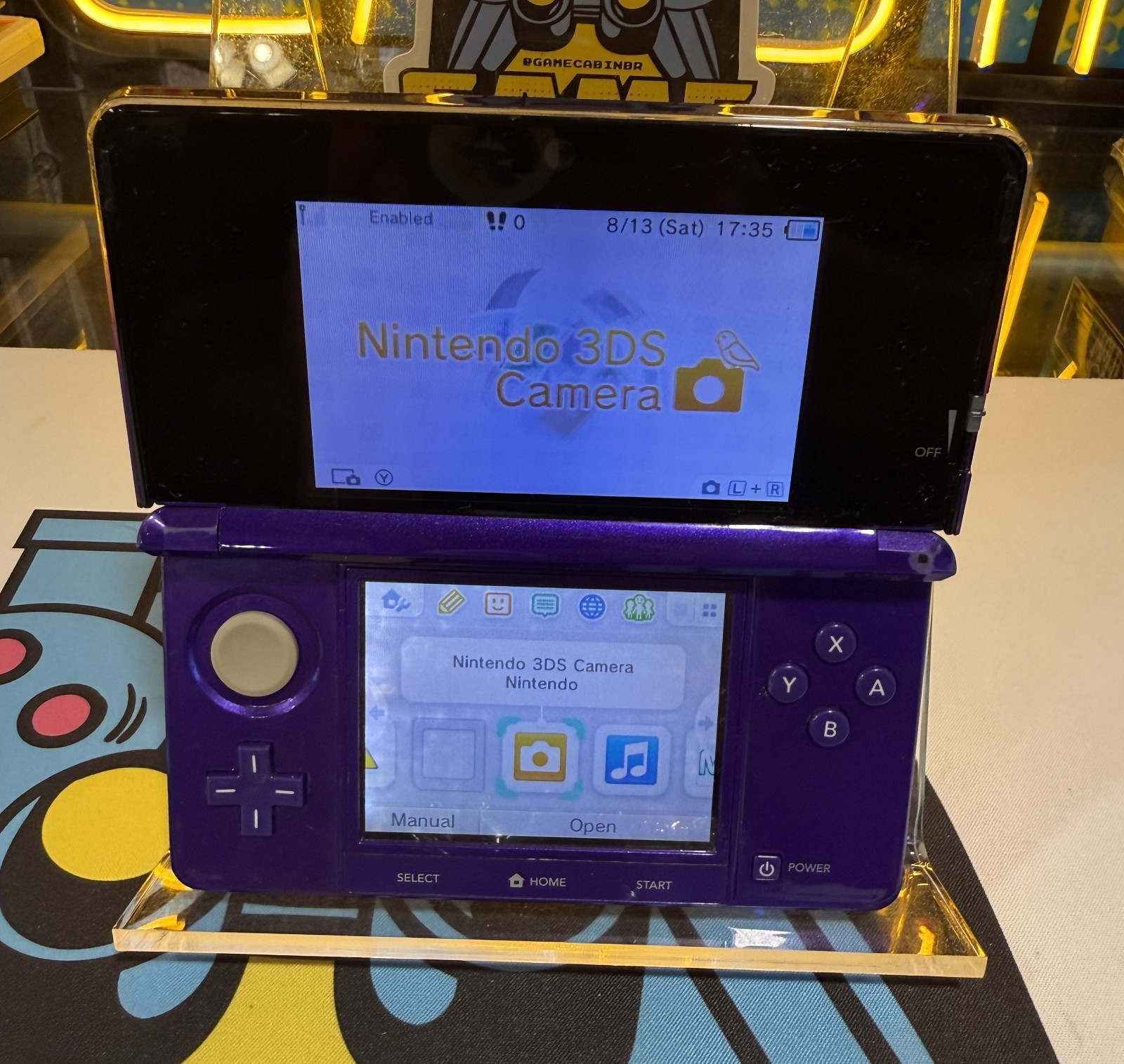 Nintendo 3DS Handheld Console Midnight Purple (Tested & Working)