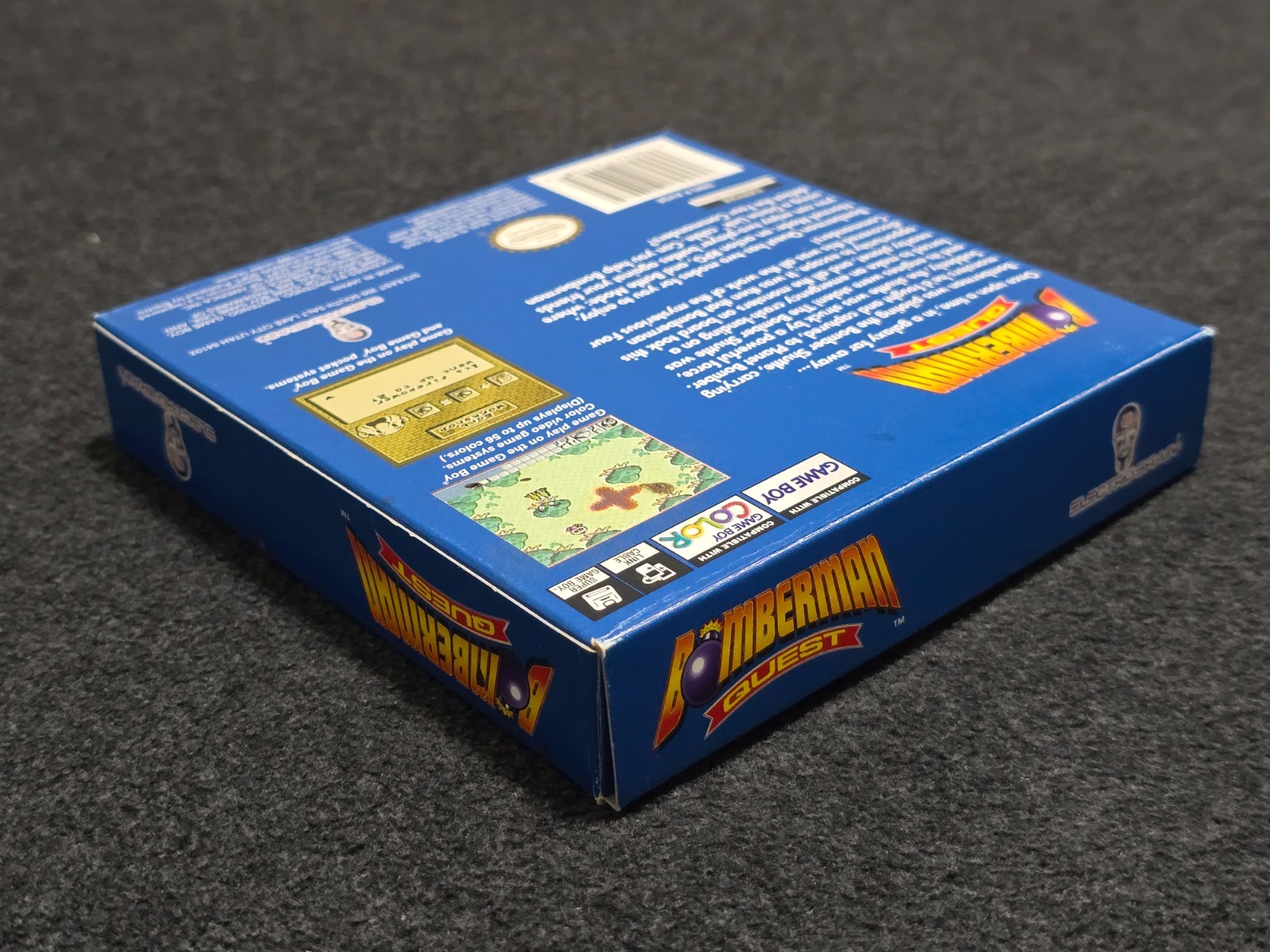 GBC BOMBERMAN QUEST Near Complete Almost CIB Box Game Boy Gameboy Color Reg Card