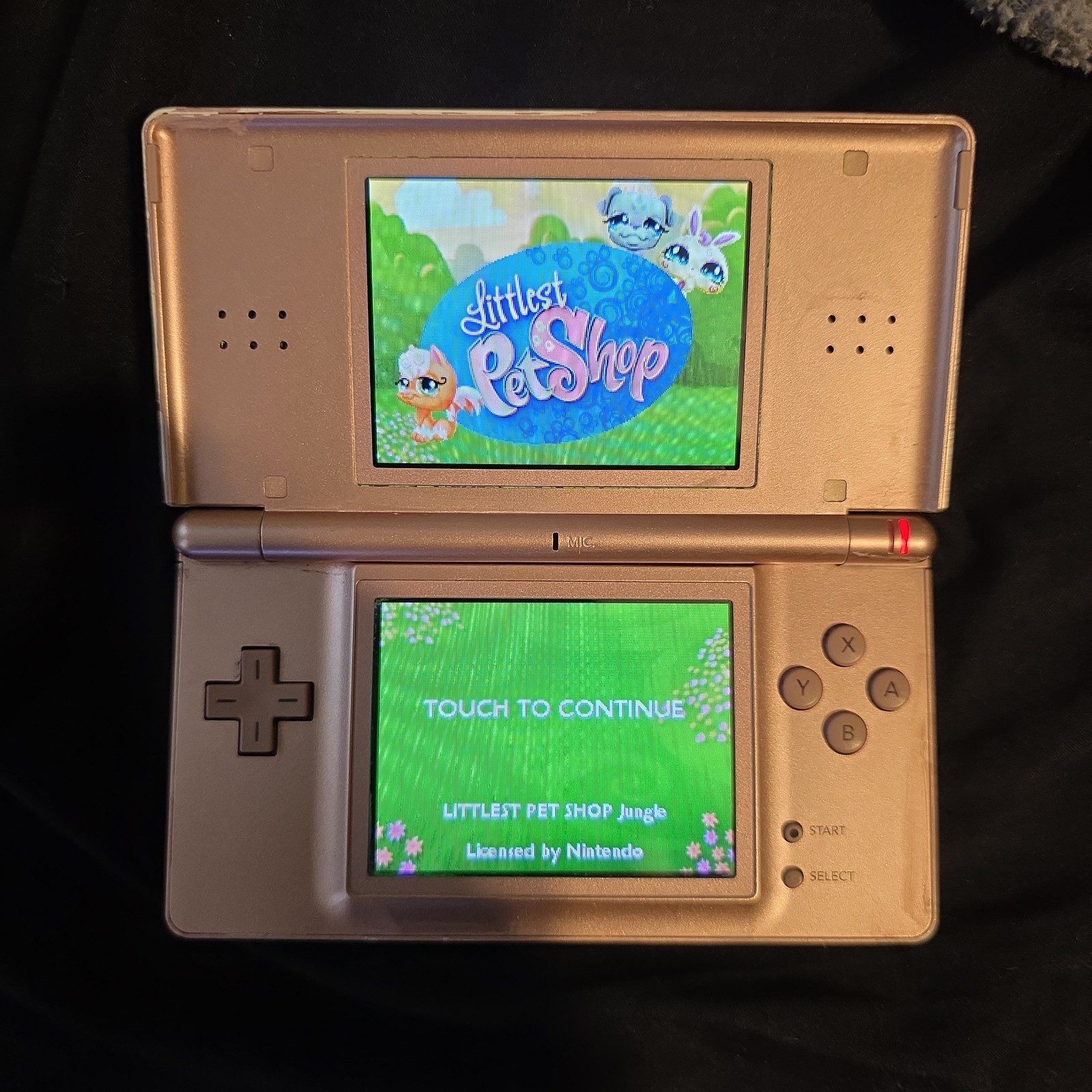 Nintendo DS Lite Handheld System Pink Tested Working With Stylus And Gba Cover