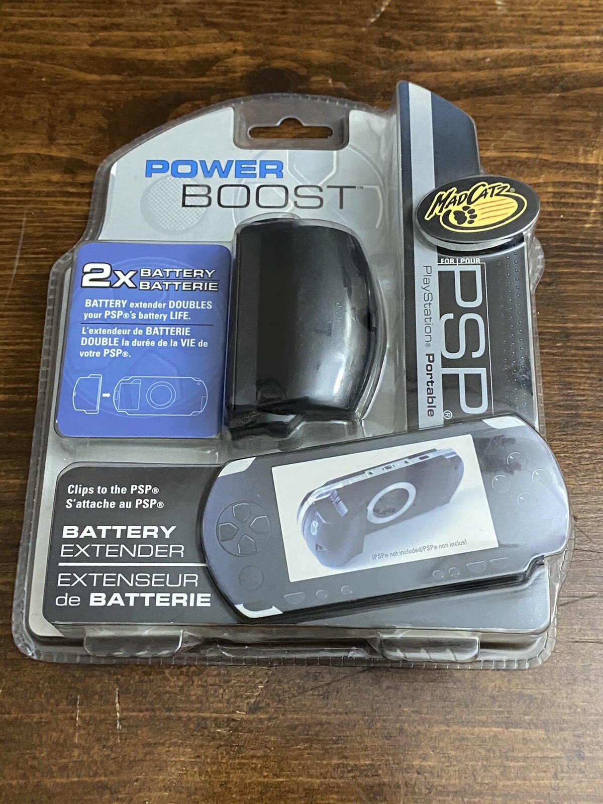 Madcatz PSP Power Booster Extended Battery Pack Extender NEW