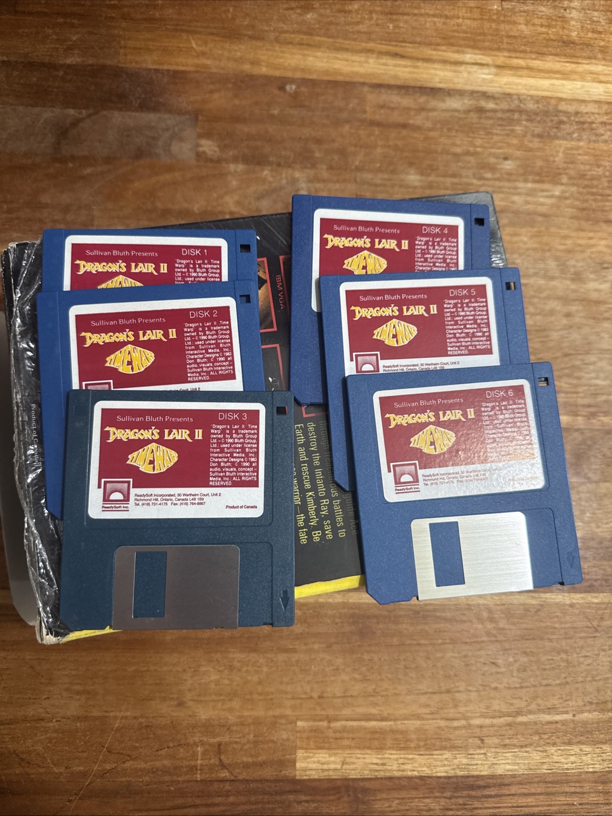 AMIGA Space age wrath of the demon Dragons Lair II Time warp Ready Soft see pics