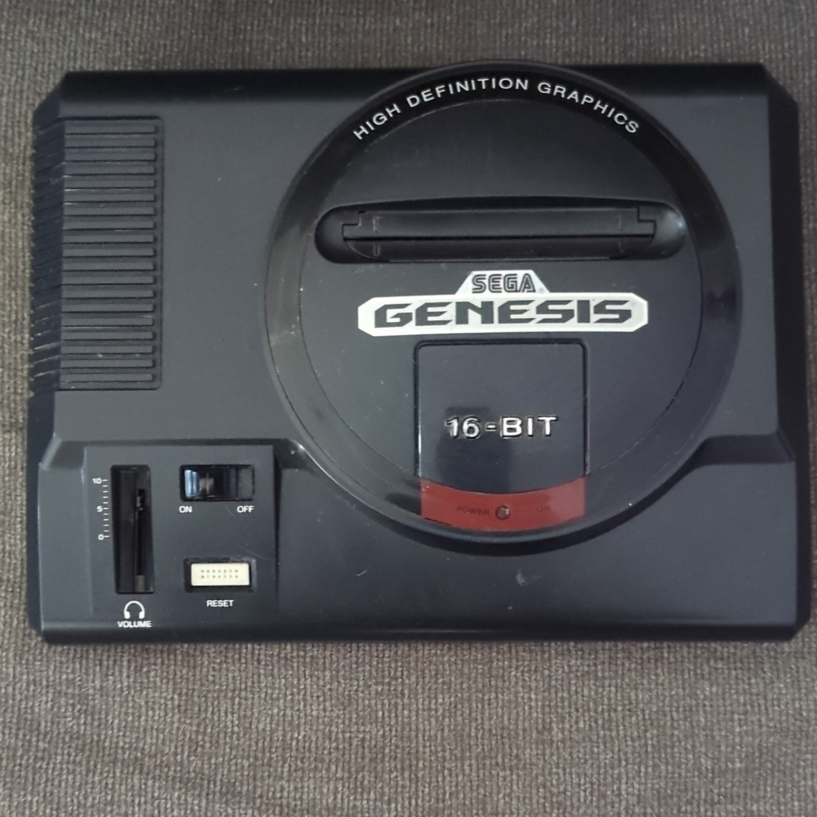 SEGA Genesis 16-Bit Home Console Black RF Connectivity w/ Volume Control