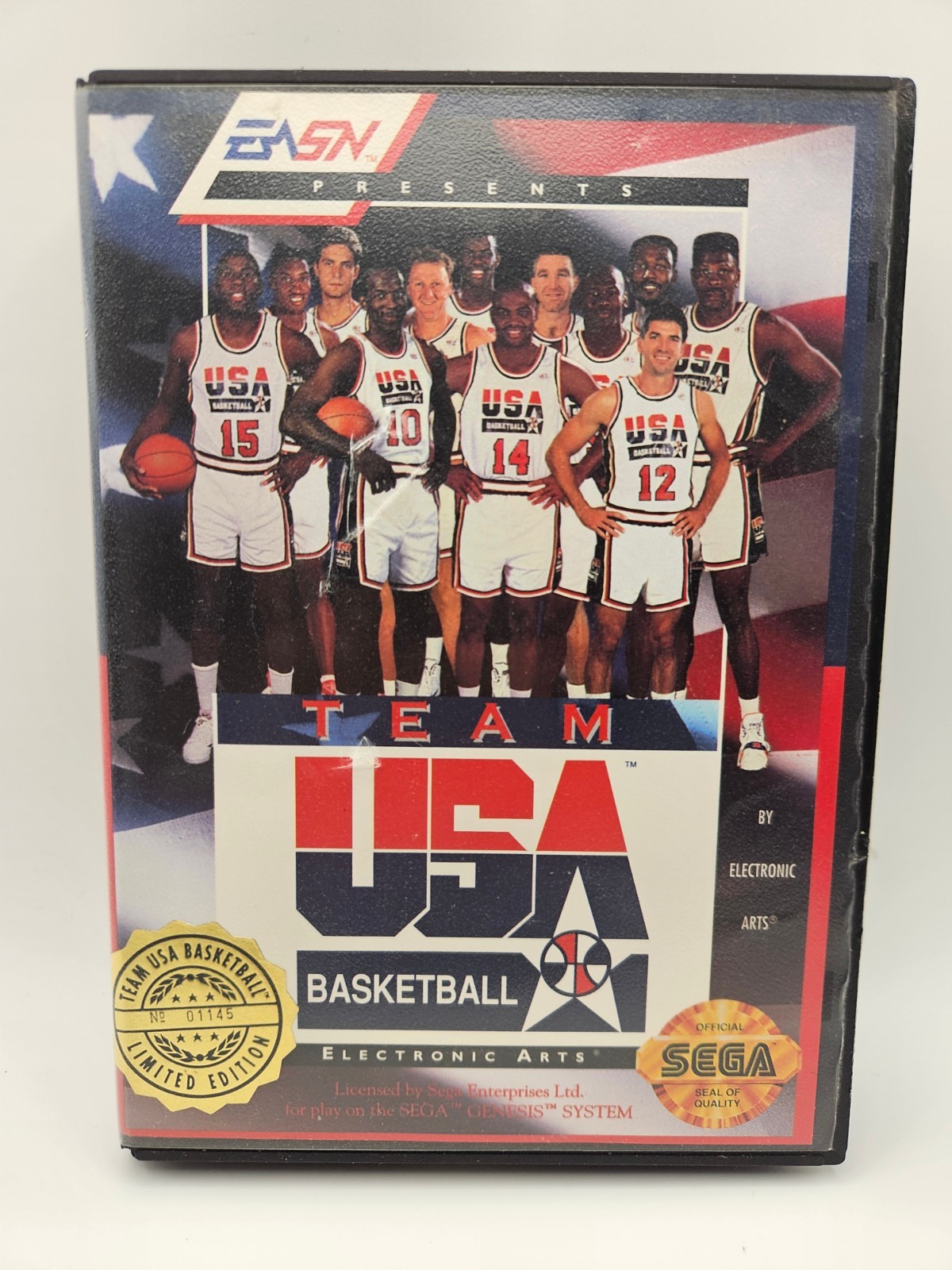 Team USA Basketball (Sega Genesis) COMPLETE w/ Reg and Sealed Collector Cards!