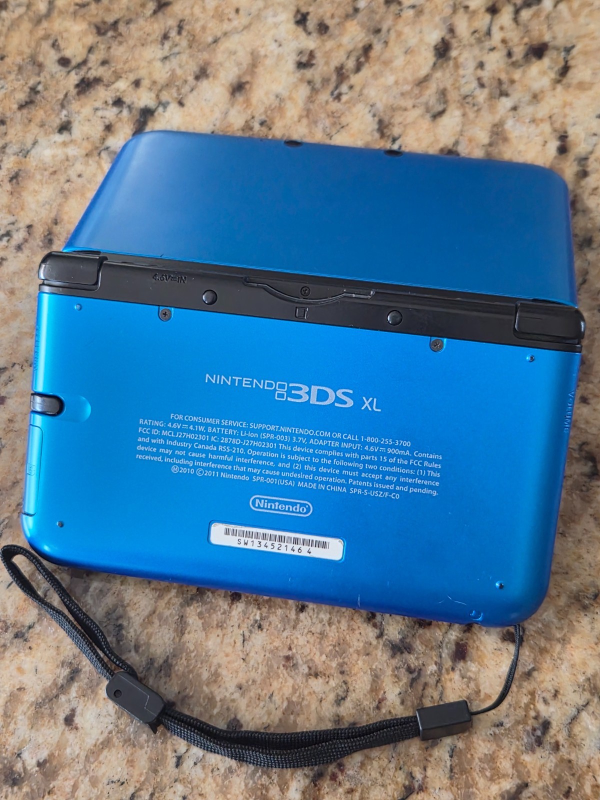 Nintendo 3DS XL Blue Black Handheld Console System SPR-001 Tested