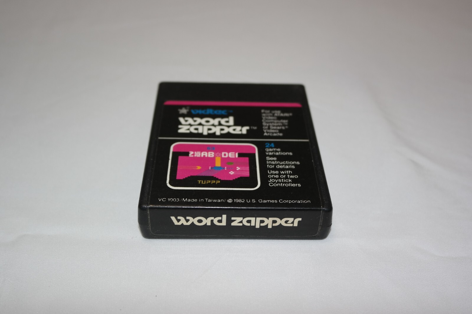 Atari 2600 Word Zapper Game Cartridge by Vidtec Tested/Works .