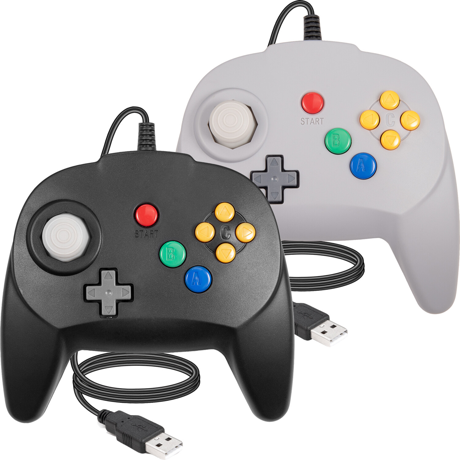 Classic Retro N64 Controller Joystick USB Wired Gamepad For PC MAC Raspberry Pi