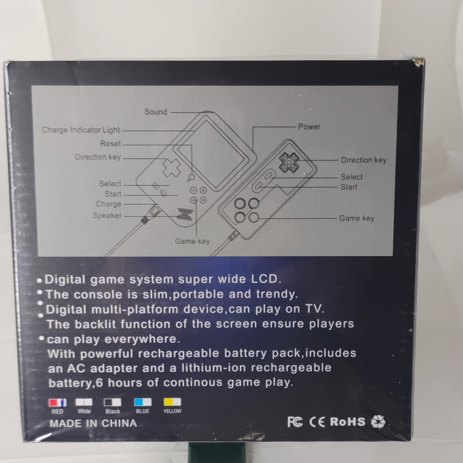 VIDEO GAME RETRO 3”LED LARGE SCREEN MINI HANDHELD .. THIS CAN CONNECT TO TV.128