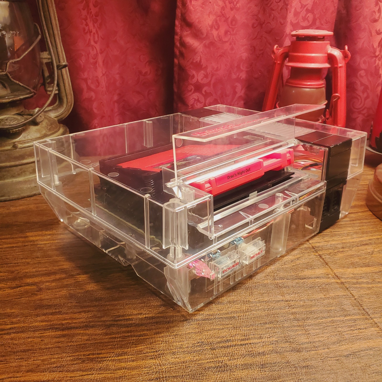 New Replacement Shell Case for NES TRANSPARENT CLEAR See Through ABS -SHELL ONLY