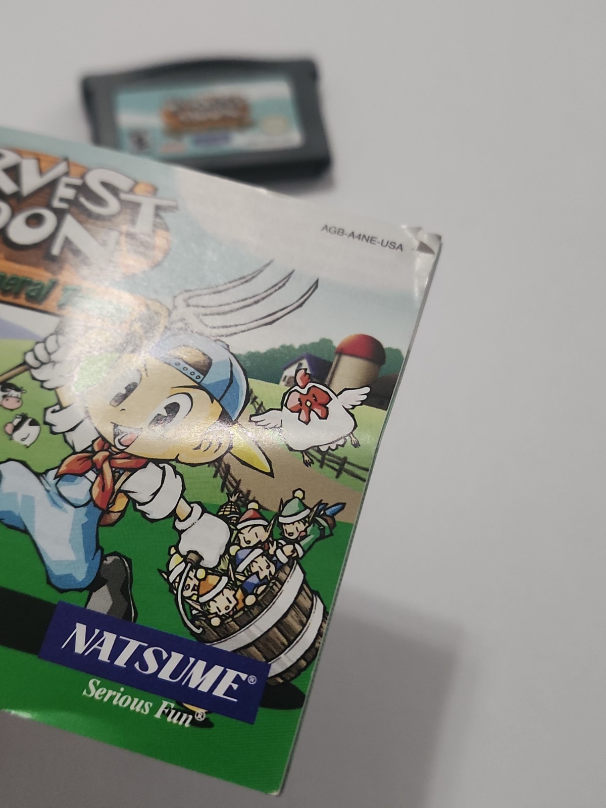 Harvest Moon: Friends of Mineral Town GBA Cartridge And Manual Tested Authentic