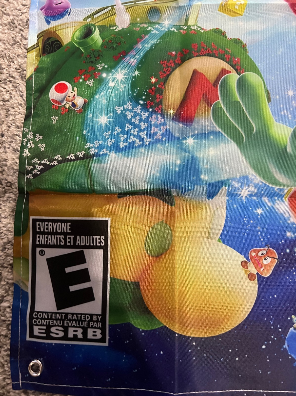 Super Mario Galaxy 2 Wall Flag Banner Tapestry 2 x 3 Ft, Wii
