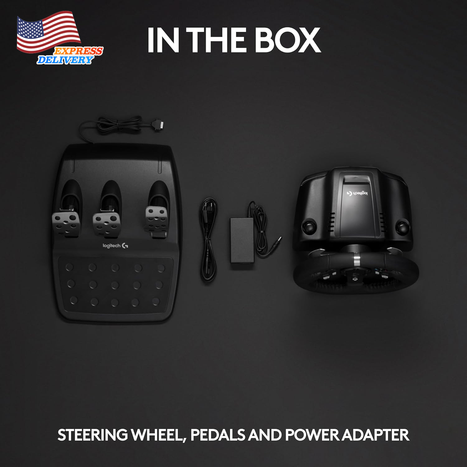 920 Driving Force Racing Wheel and Floor Pedals Real Force Feedback