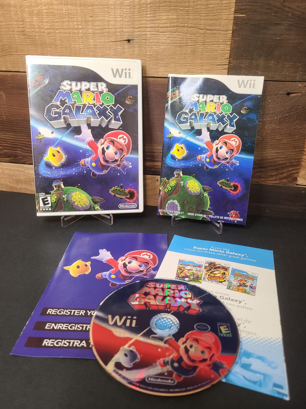 Super Mario Galaxy Wii Complete CIB With Case And Manual Nintendo Game TESTED!