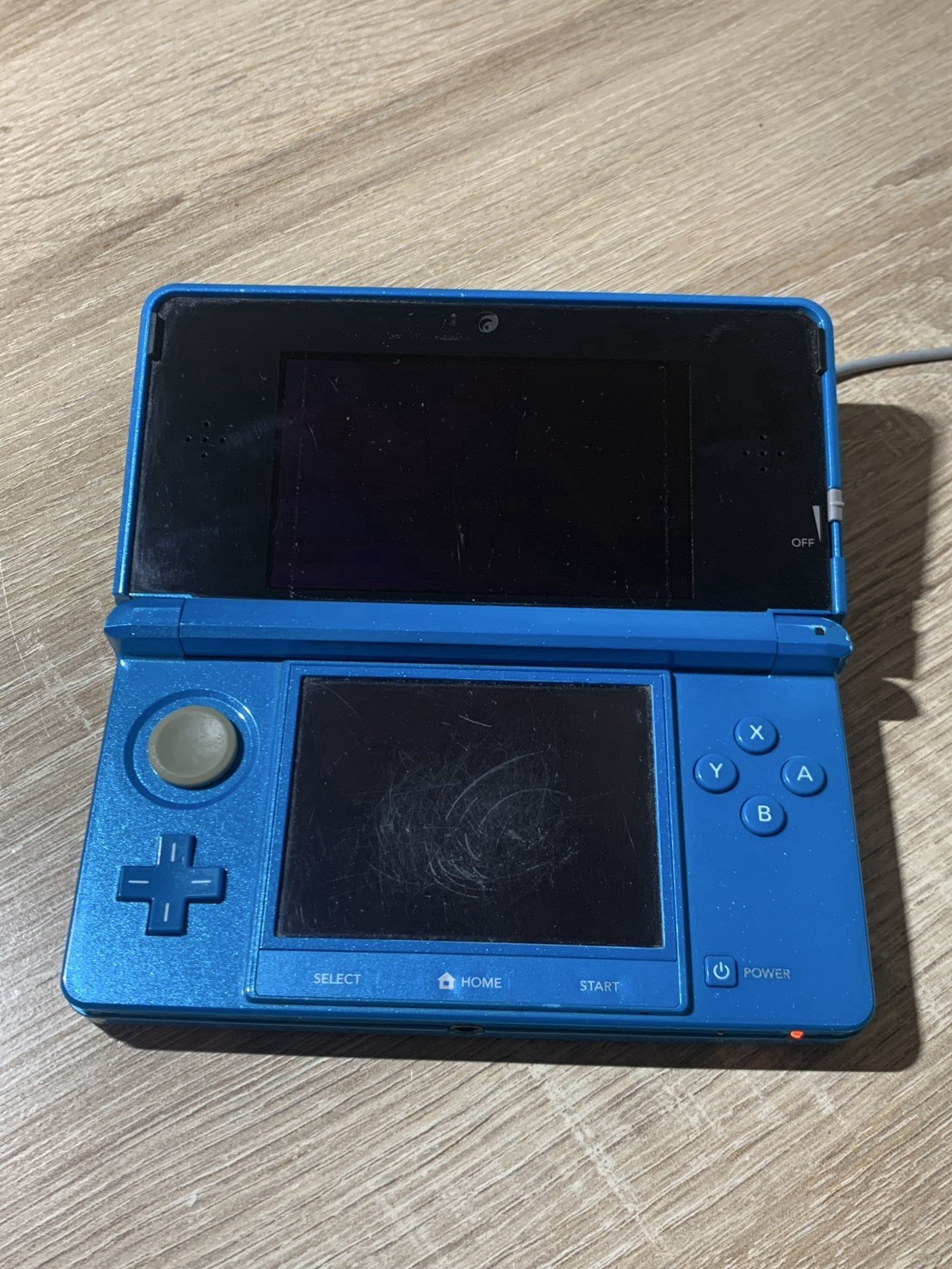 1129 Nintendo 3DS Light Blue For Parts