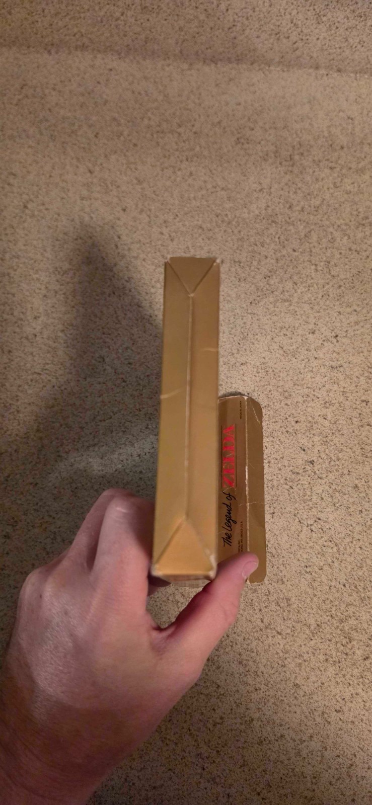 Legend of Zelda NES 5 Screw Gold Cartridge Box Manual Styrofoam Nintendo