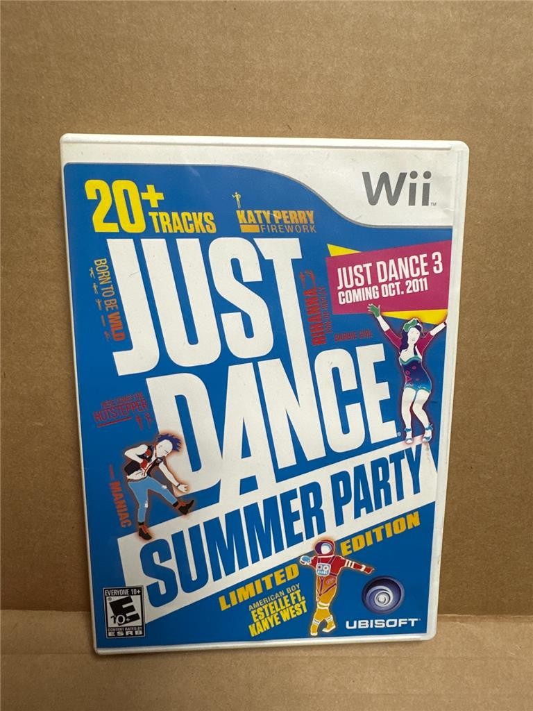 Just Dance: Summer Party (Nintendo Wii, 2011) With Manual