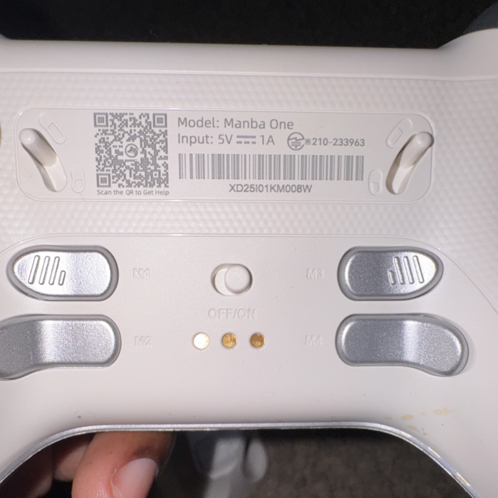 Manba One Wireless Controller White/Silver/Clear (Model Manba One)