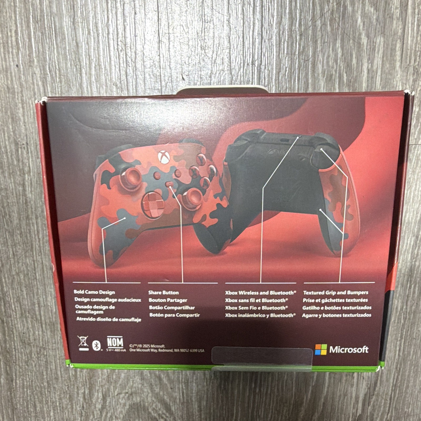 Microsoft Xbox Wireless Controller – Bluetooth – Textured Grip – Daystrike Camo