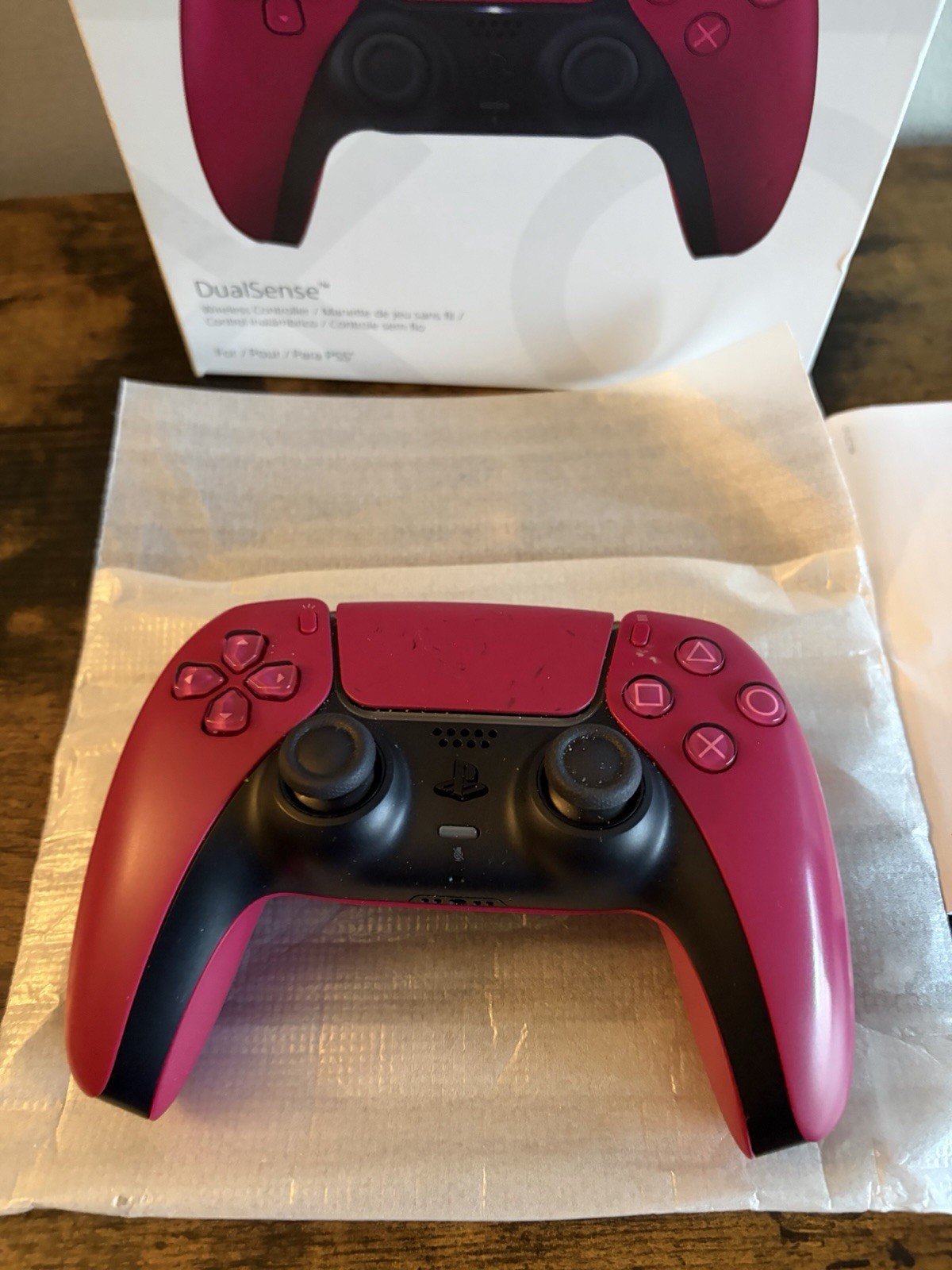 Sony PlayStation 5 PS5 DualSense Wireless Controller CFI-ZCT1W Cosmic Red