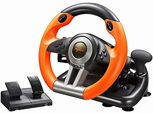 PXN PC Racing Wheel, V3II 180 Degree Universal Usb Car Sim Race Steering Wheel w