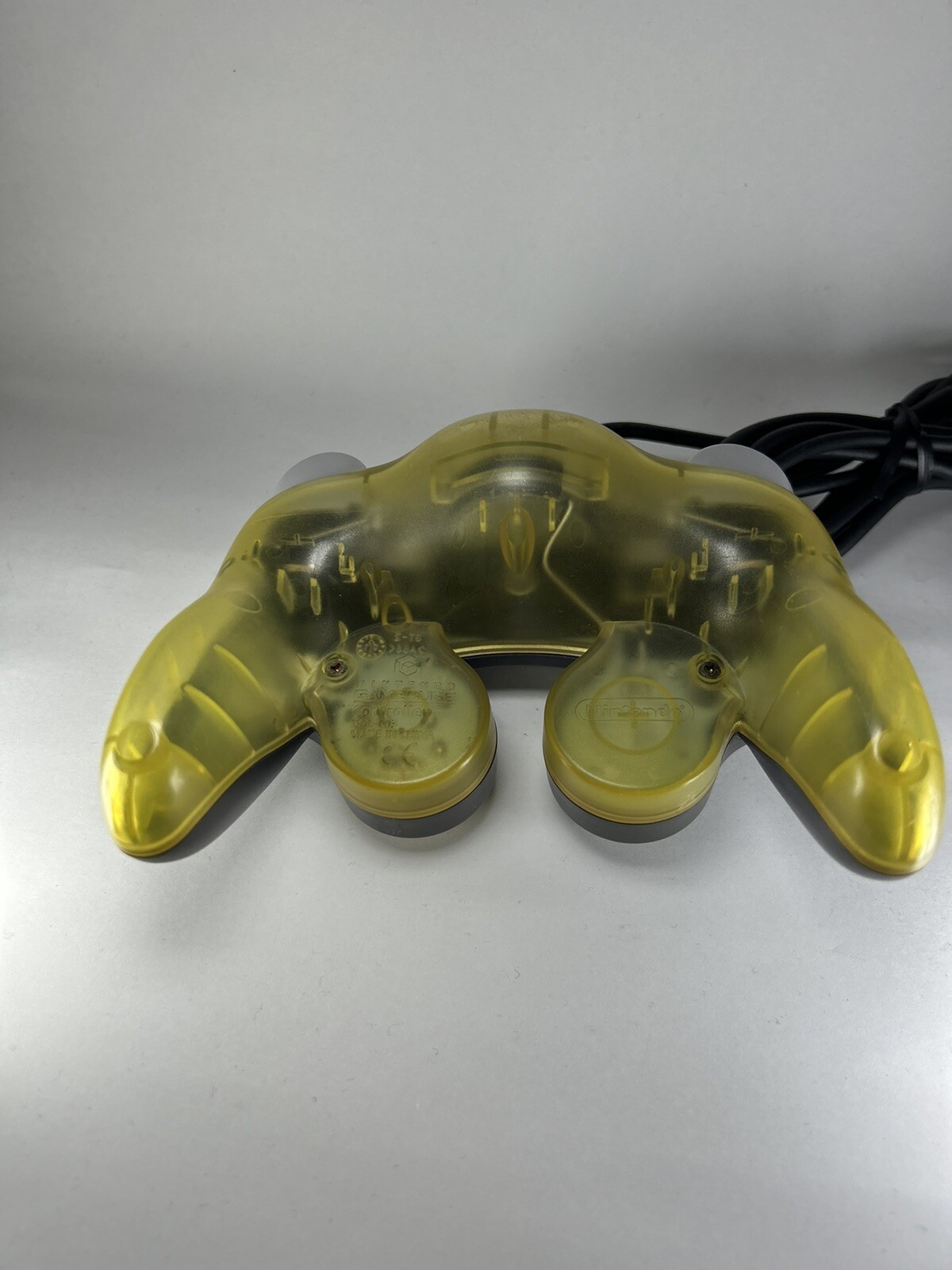 Official Nintendo Black Clear GameCube Game Controller rare
