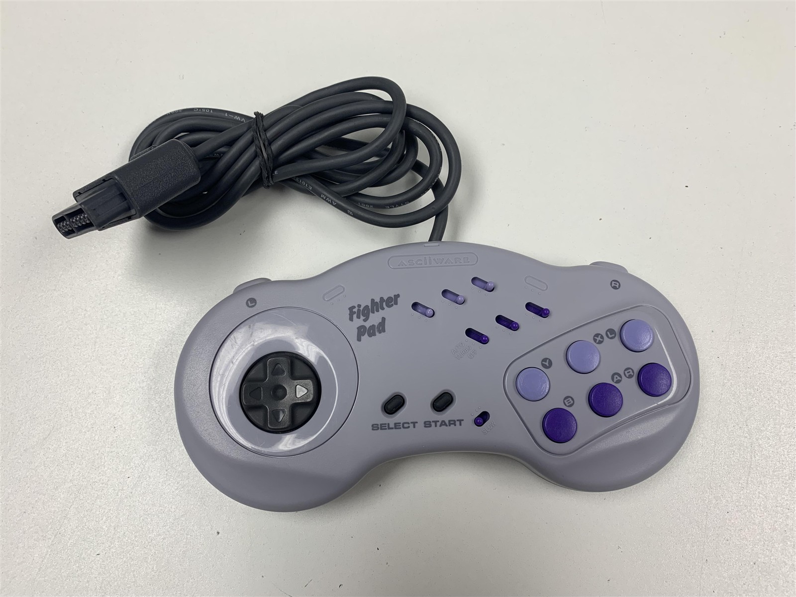 Asciiware Fighter Pad SNES Controller 4930 Super Nintendo Tested