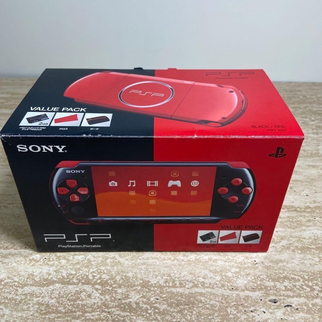 Sony PSP 3000 Value Pack Black Red Near Mint Complete 6722