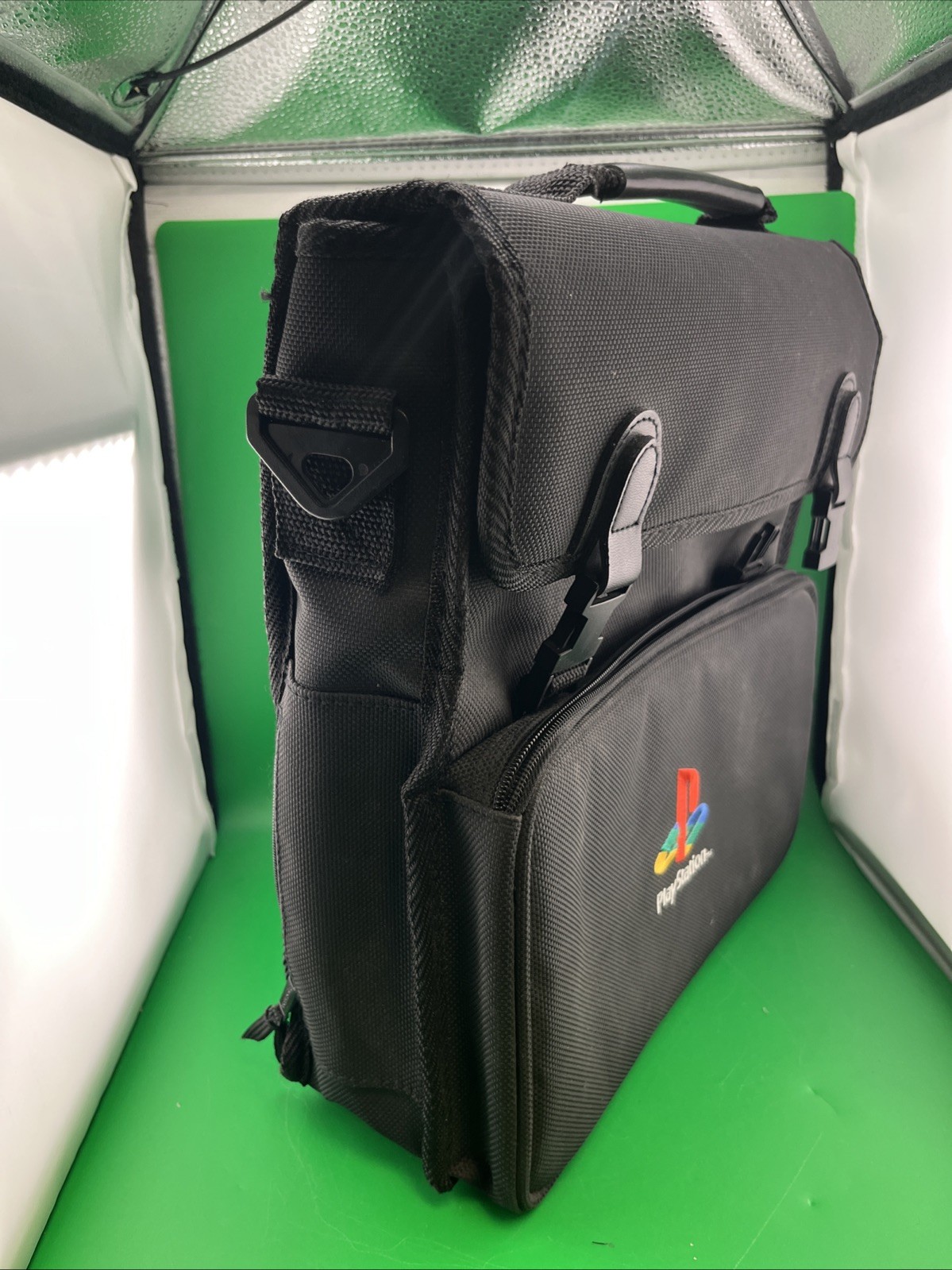 PlayStation 1 black padded bag vtg