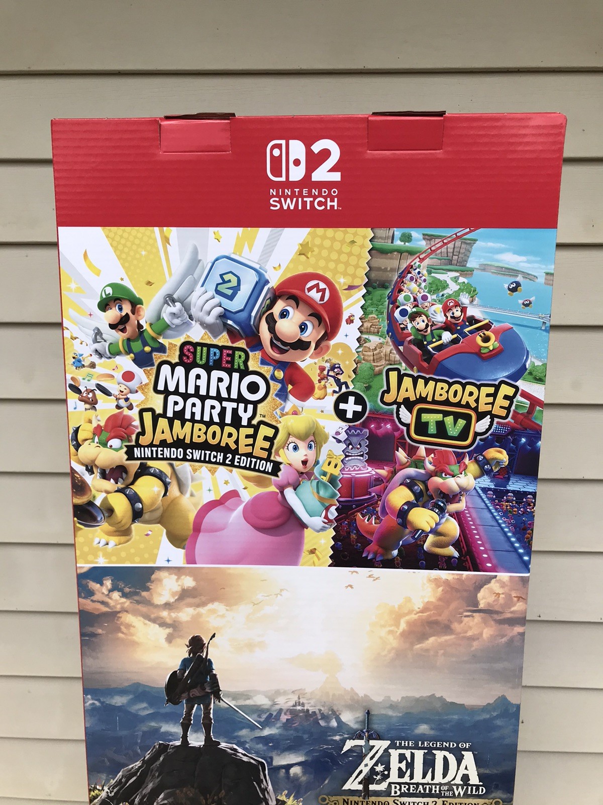 Nintendo Switch 2 store display5ft•Donkey Kong Bananza•Mario Kart World•Zelda