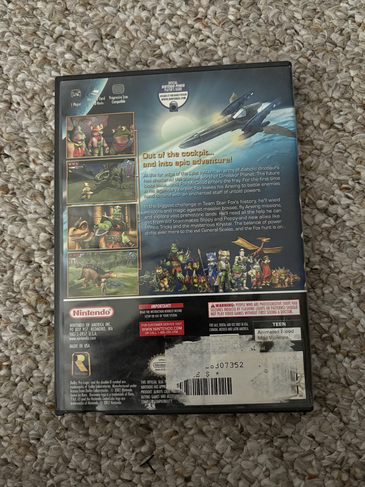 Starfox Adventures Nintendo GameCube Authentic With Case And Disc No Manual ⚡️