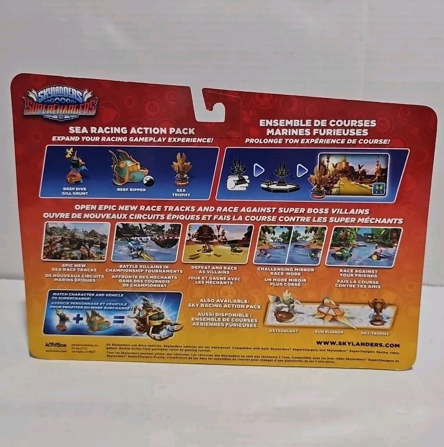 Skylanders Superchargers Sea Racing Action Pack Gill Grunt Reef Ripper Vehicle