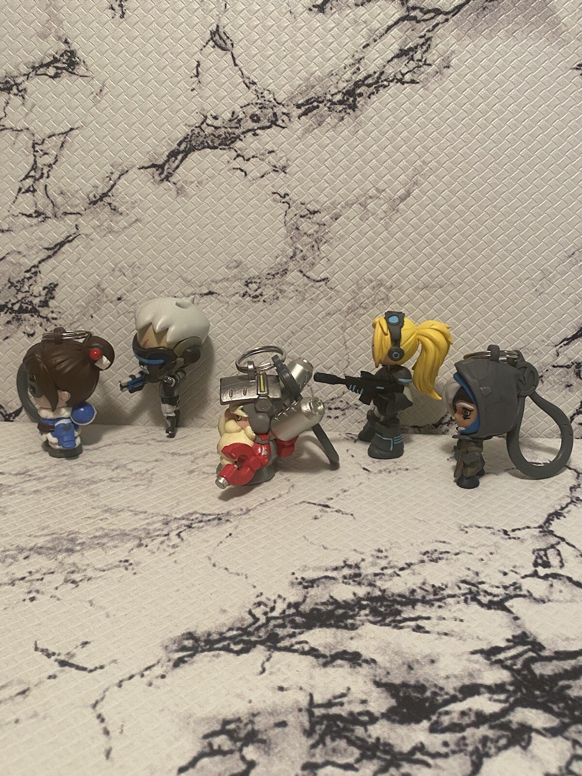 Overwatch Backpack Hanger Clip Keychain Figures Blizzard Lot Of 3 + 2 Funko