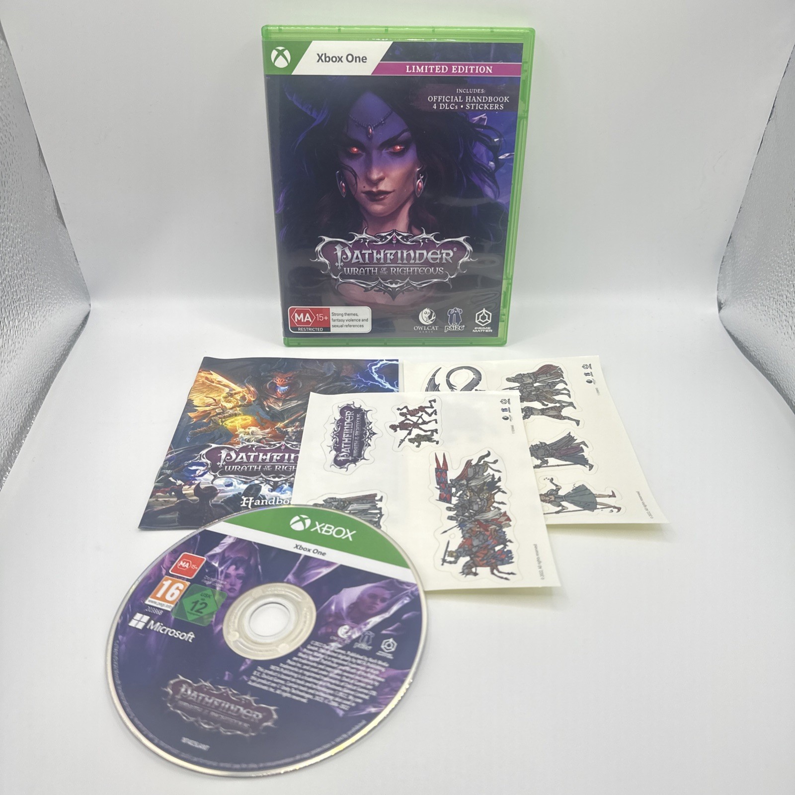 Pathfinder: Wrath of the Righteous Limited Edition Xbox One Series X RARE CIB